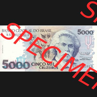 Banknoten Amerika Brasilien 1990; 1991; 1992; 1993 5000 Cruzeiros (1) Sammlung