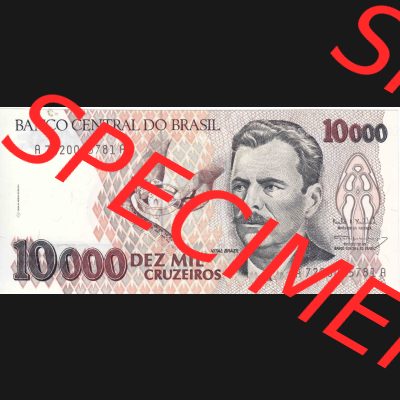 Banknoten Amerika Brasilien 1991, 1992, 1993 10000 Cruzeiros (1) Sammlung