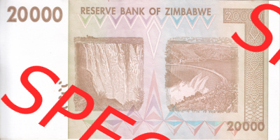 Banknoten Afrika Simbabwe 2008, 20000 Dollars (2) Sammlung