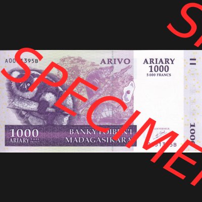 Banknoten Afrika Madagaskar 2004-2004, 1000 Ariary (1) Sammlung