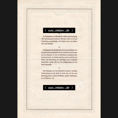 1939 September, 1000 Reichsmark, 4.5 v.H. Hypotheken-Pfandbrief der Mecklenburgischen Hypotheken- und Wechselbank (2) Sammlung