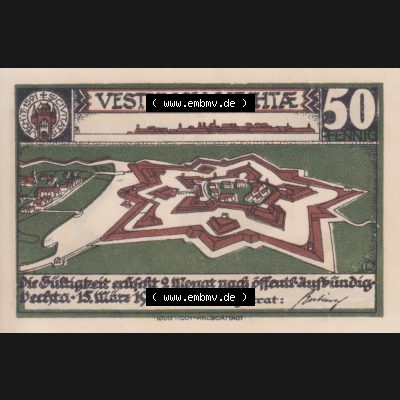 Notgeldscheine Vechta, Stadt in Oldenburg 2, 50 Pfennig (1) Sammlung