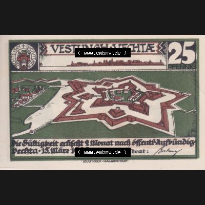 Notgeldscheine Vechta, Stadt in Oldenburg 4, 25 Pfennig (1) Sammlung