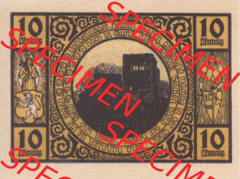 Notgeldscheine Lobeda, Stadt in Sachsen-Weimar-Eisenach Notgeld 10 Pfennig Jedes Ding (1) Sammlung