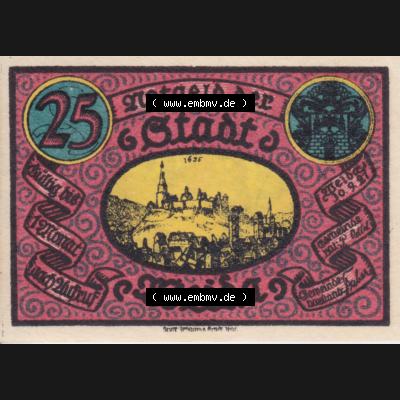 Notgeldscheine Weida, Stadt in Sachsen-Weimar-Eisenach Notgeld 25 Pfennig (1) Sammlung