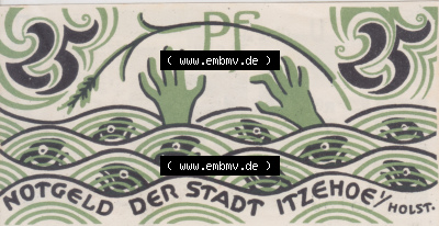 Notgeldscheine Itzehoe, Stadt in Schleswig-Holstein Notgeld Serie D 1921, 25 Pfennig (1) Sammlung