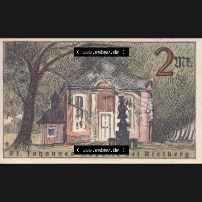 Notgeldscheine Rietberg, Stadt in Westfalen Notgeld von Rietberg 1921, 2 Mark (1) Sammlung