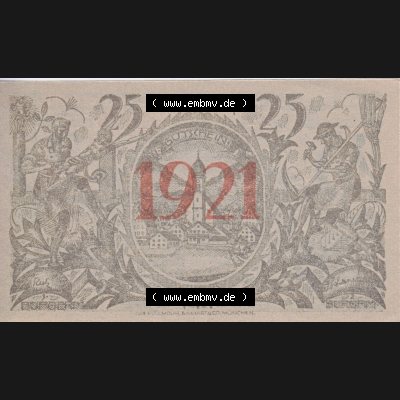 Notgeld Oberammergau, Gemeinde in Bayern 1921 25 Pfennig II (2). Deutsches Notgeld Oberammergau, Gemeinde aus Land Bayern im online Katalog zum katalogisieren, kategorisieren... Sammlung