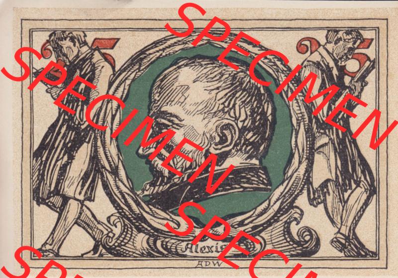 Notgeld Arnstadt, Stadt in Schwarzburg-Sondershausen 1921, Buchstabe n von Arnstadt (2). Deutsches Notgeld Arnstadt, Stadt aus Land Schwarzburg-Sondershausen im online... Sammlung