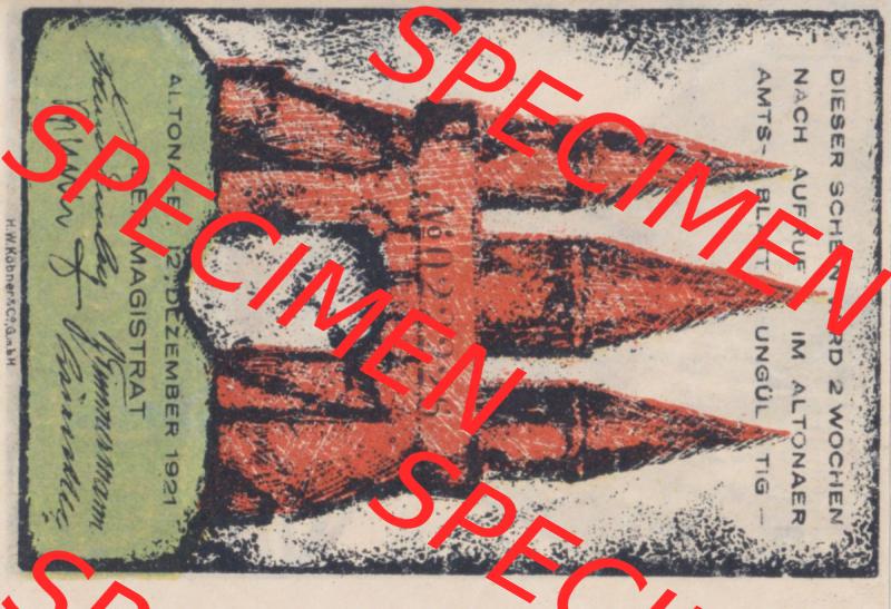 Notgeld Hamburg, Stadt in Land Hamburg, Altona Tropfen 1921, 60 Pfennig I (0). Deutsches Notgel Stadt Hamburg aus Land Hamburg im online Katalog zum katalogisieren,... Sammlung