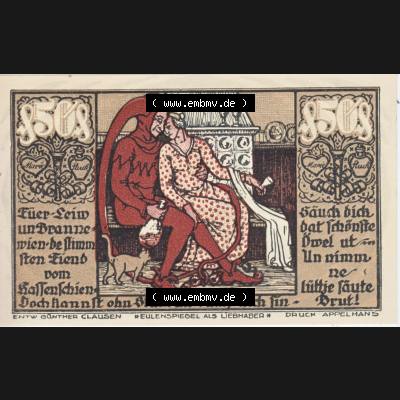 Notgeld Braunschweig, Staatsbank in Braunschweig 1921-1923, 50 Pfenig Füer Leiw un Branne (2). Deutsches Notgeld Braunschweiger Staatsbank aus Land Braunschweig im online... Sammlung