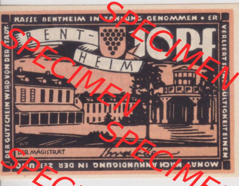 Notgeld Bentheim, Stadtkasse im Land Hannover Ubk 10 Pfennig (1). Deutsches Notgeld Bentheim, Stadtkasse aus Land Hannover im online Katalog zum katalogisieren, kategorisieren... Sammlung