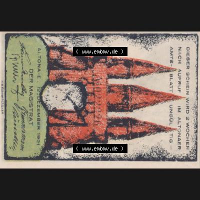 Notgeld Hamburg, Stadt in Land Hamburg, Altona Tropfen 1921, 60 Pfennig I (0). Deutsches Notgel Stadt Hamburg aus Land Hamburg im online Katalog zum katalogisieren,... Sammlung