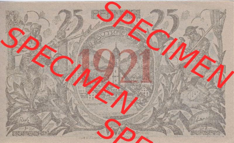 Notgeld Oberammergau, Gemeinde in Bayern 1921 25 Pfennig II (2). Deutsches Notgeld Oberammergau, Gemeinde aus Land Bayern im online Katalog zum katalogisieren, kategorisieren... Sammlung