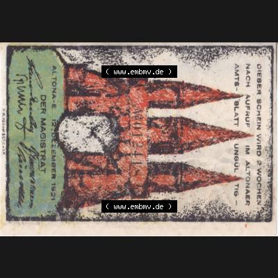 Notgeld Hamburg, Stadt in Land Hamburg, Altona Tropfen 1921, Hafen 60 Pfennig (0). Deutsches Notgel Stadt Hamburg aus Land Hamburg im online Katalog zum katalogisieren,... Sammlung