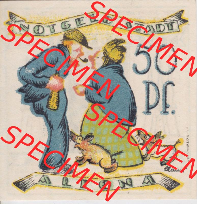 Notgeld Altona, Stadt in Land Hamburg, Männer-Serie 1921, 50 Pfennig I (2). Deutsches Notgel Altona, Stadt aus Land Hamburg im online Katalog zum katalogisieren,... Sammlung