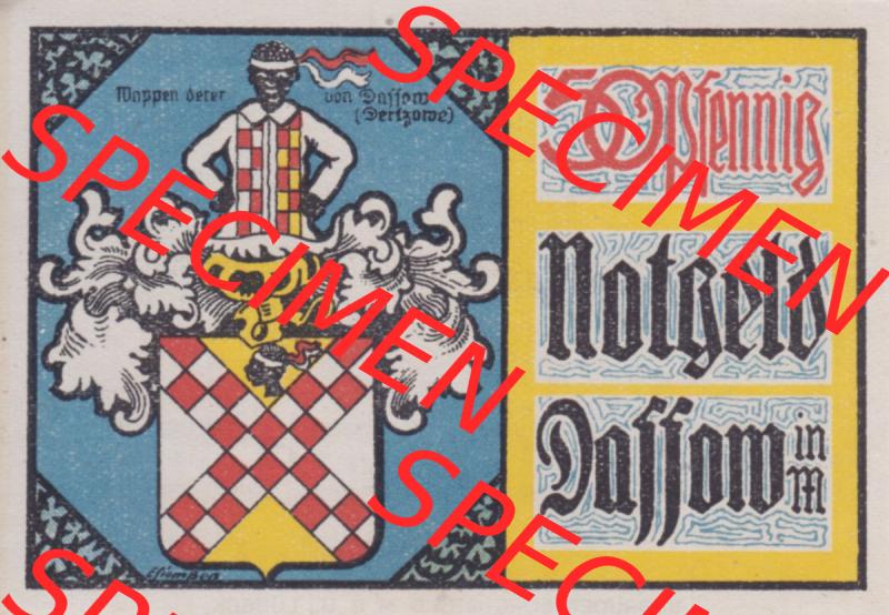 Notgeld Dassow, Stadt in Mecklenburg-Schwerin, 1922, 50 Pfennig (1). Deutsches Notgeld Dassow, Stadt aus Land Mecklenburg-Schwerin im online Katalog zum katalogisieren,... Sammlung