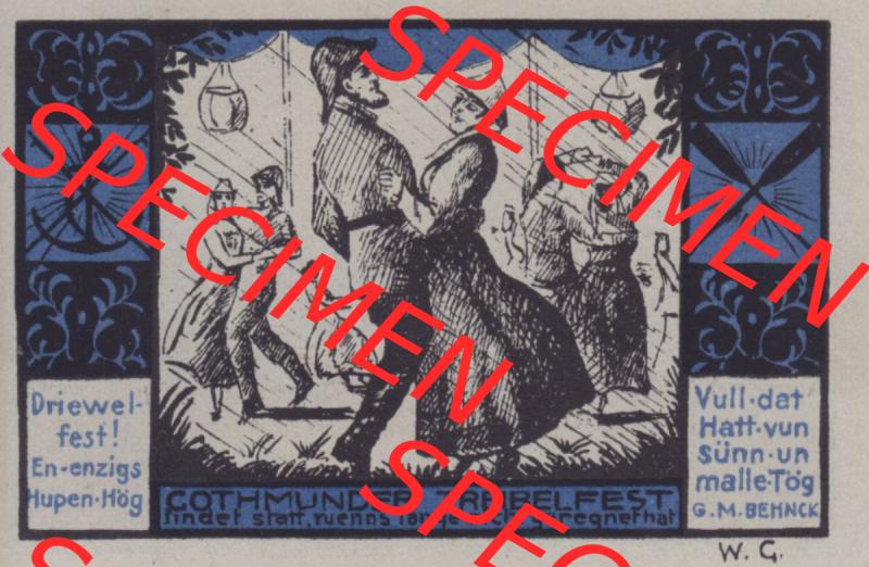 Notgeld Lübeck, Stadt im Land Lübeck, Gothmund 1921, 50 Pfennig E (2). Deutsches Notgeld Lübeck, Stadt aus Land Lübeck im online Katalog zum... Sammlung
