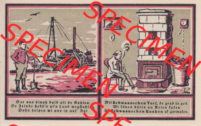 Notgeld Schwaan, Stadt in Mecklenburg-Schwerin, 1922, 25 Pfennig (2). Deutsches Notgeld Schwaan, Stadt aus Land Mecklenburg-Schwerin im online Katalog zum katalogisieren,... Sammlung