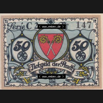 Notgeld Warin, Stadt in Mecklenburg-Schwerin C2 50 Pfennig (1). Deutsches Notgeld Warin, Stadt aus Land Mecklenburg-Schwerin im online Katalog zum katalogisieren, kategorisieren... Sammlung