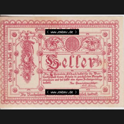 Notgeldscheine Oberösterreich Edlbach 1921, 10 Heller (1) Sammlung