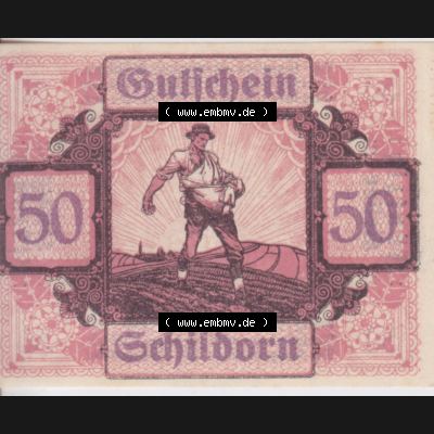 Notgeldscheine Oberösterreich Schildorn 1920, 50 Heller (1). Notgeld Oberösterreich Schildorn, Notgeldscheine aus Oberösterreich im online Katalog für private... Sammlung
