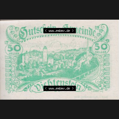 Notgeldscheine Oberösterreich Vichtenstein 1920, 50 Heller Grün (1). Notgeld Oberösterreich Vichtenstein, Notgeldscheine aus Oberösterreich im online Katalog... Sammlung