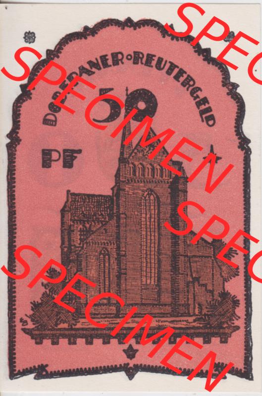Deutsches Reich Reutergeld Bad Doberan 50 Pfennig, das Digitale Bild mit der Vorderseite vom hier gezeigten Reutergeld-Notgeld steht im online Katalog zum katalogisieren und kategorisieren der eigenen... Sammlung