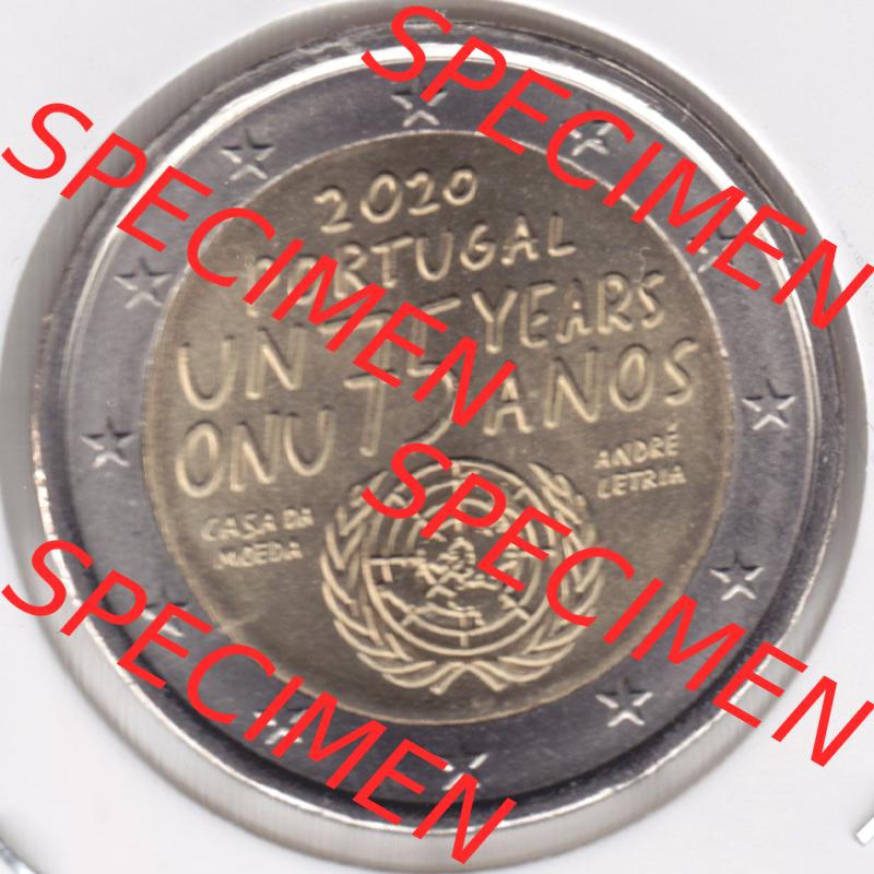 Münzen Euromünzen 2 Euro 2020, Portugal 2 Euro 2020. 2 Euro Gedenkmünze, gültiges Zahlungsmittel in allen Eurostaaten / Euroländern. Das Bildmaterial... Sammlung
