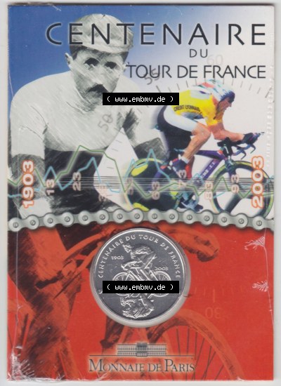 Münzen Frankreich Silbermünze 2003 (01) Sammlung