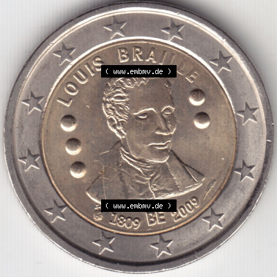 Münzen Euromünzen 2 Euro 2009, Belgien 2 Euro Gedenkmünze (1) Sammlung