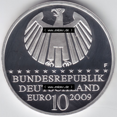 Münzen Euromünzen 2009, Deutschland 10 Euro Sondermünze 2009 (Stück 2), Keplersche Gesetze (1) Sammlung
