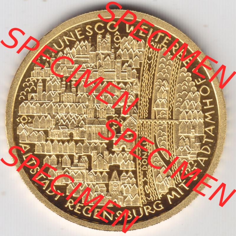 Münzen Deutschland 100 Euro Goldmünzen 2016. Vorderseite einer Münze aus dem deutschen Kaiserreich in Europa als Digitales Bild / Bildmaterial zum Herunterladen. Die Münze... Sammlung