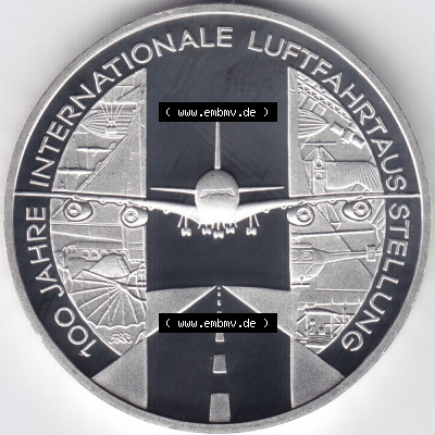 Münzen Euromünzen 2009, Deutschland 10 Euro Sondermünze 2009 (Stück 3), Luftfahrtausstellung (2) Sammlung