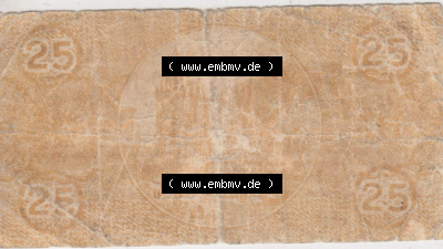Notgeldscheine aus Köln 1917-1917, Ba IV 25 Pfennnig (2) Sammlung