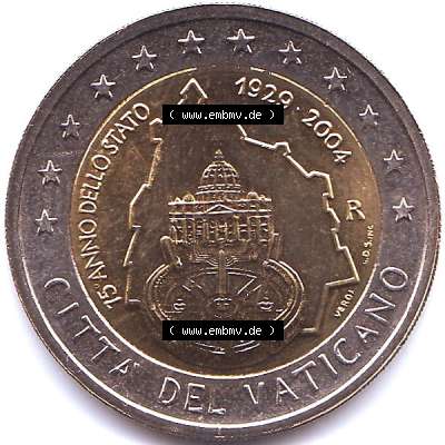 Münzen Euromünzen 2 Euro 2004, Vatikan (1) Sammlung