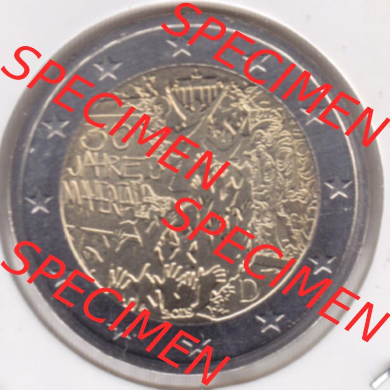 Münzen Euromünzen 2 Euro 2019, Frankreich 30 Jahre Mauerfall (1) Sammlung