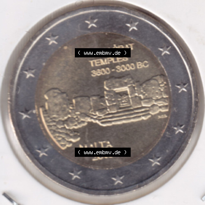 Münzen Euromünzen 2 Euro 2019, Malta Ta Hagrat (1) Sammlung
