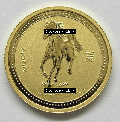 Münzen Australien Goldmünze 2002 (1) Sammlung