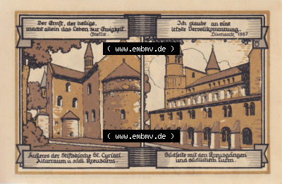Notgeldscheine aus Gernrode 1921, 75 Pfennig 1 (2) Sammlung