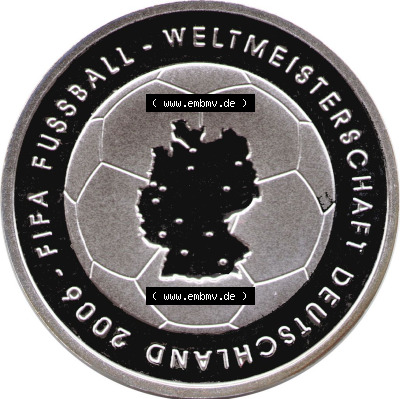 Münzen Euromünzen 2003, Deutschland 10 Euro Sondermünze 2003, 10 Euro Fussball WM 2006 (1) Sammlung