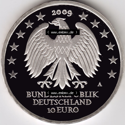 Münzen Euromünzen 2009, Deutschland 10 Euro Sondermünze 2009 (Stück 4), Universität-Leipzig (1) Sammlung