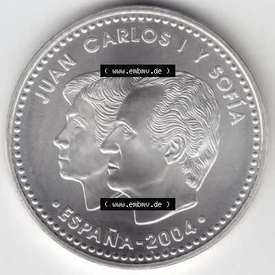 Münzen Spanien Silbermünze 2004 (1) Sammlung