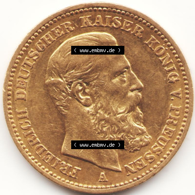Münzen Deutsches Kaiserreich Goldmünze 1888 (2) Sammlung