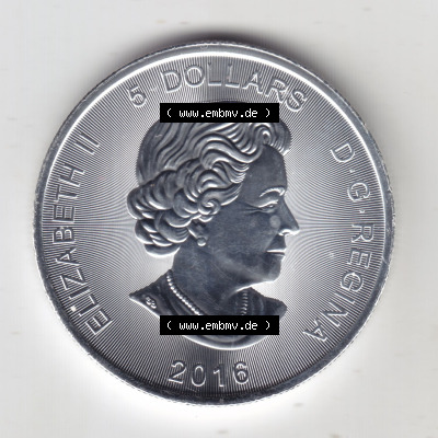 Münzen Kanada Silbermünze 2016 (1) Sammlung