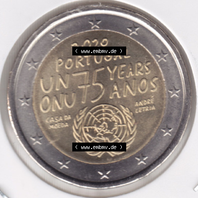 Münzen Euromünzen 2 Euro 2020, Portugal 2 Euro 2020. 2 Euro Gedenkmünze, gültiges Zahlungsmittel in allen Eurostaaten / Euroländern.... Sammlung