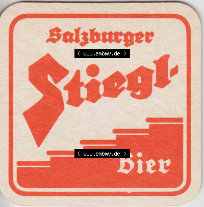 Bierdeckel Saluburger Stiegl-Bier, Columbus von Stiegl, Ein hpfenreiches schlankes Spitzenbier für Kenner (2) Sammlung