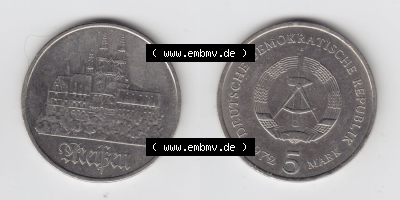 Münzen Deutschland DDR 5 Mark-Sondermünze 1972, 5 Mark DDR-Gedenkmünz Meissen (3) Sammlung
