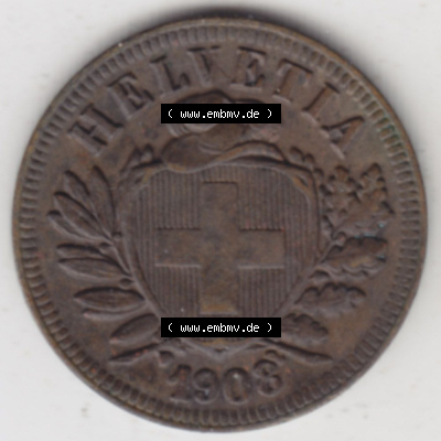 Münzen Schweiz Eurovorläufer, Umlaufmünze 1850-1931, 2 Rappen (2) Sammlung