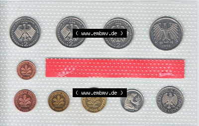 Münzen Deutschland Münzsätze Deutsche Mark Stempelglanz 1998, Münzsätze, KMS ST-Stempelglanz (2) Sammlung
